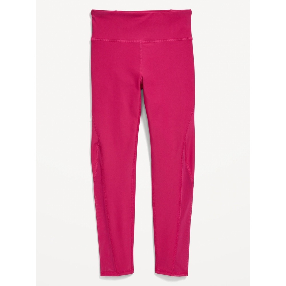 Old Navy Girls High-Waisted PowerSoft Performance Leggings - Berry - L (10-12)